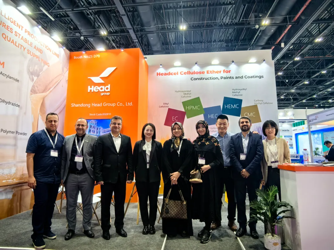 “展”出风采！球友会（中国）集团携Headcel纤维素醚实力亮相2024中东涂料展！